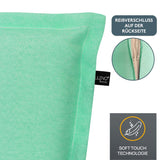 Hochlehnerauflage 2er Set MALTA - Gartenstuhl Auflage, bequeme Sitzauflage für Gartenmöbel, Stuhlkissen