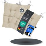 Stuhlkissen Linda Fiume 2er Set - Sitzkissen für Gartenstuhl, Küchenstuhl oder Esszimmerstuhl