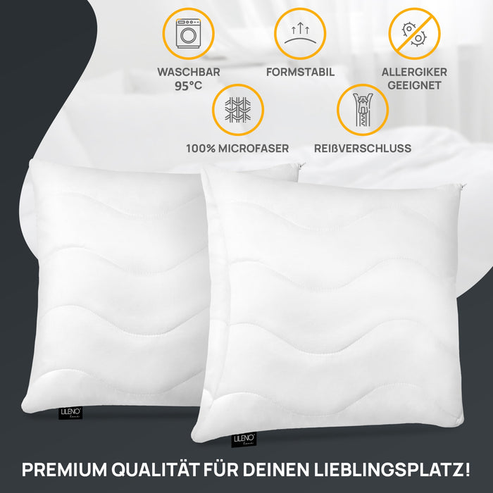 Kopfkissen - gestepptes Kissen in verschiedenen Größen - Made in Germany