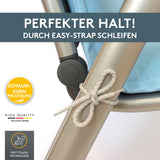 Niedriglehnerauflage 2er Set MALTA - Gartenstuhl Auflage, bequeme Sitzauflage für Gartenmöbel, Stuhlkissen