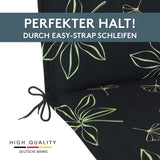 Hochlehnerauflage Gartenstuhl Auflage 2er Set FLORENCE, bequeme Sitzauflage für Gartenmöbel, Stuhlkissen