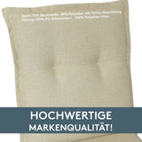 Hochlehnerauflage 2er Set FLORENCE TINO - Gartenstuhl Auflage, bequeme Sitzauflage für Gartenmöbel, Stuhlkissen