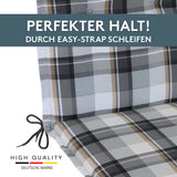 Polsterauflage Niedriglehner 2er Set, bequeme Sitzauflage für Gartenstühle, Stuhlkissen