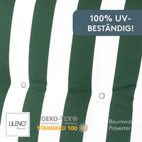 Polsterauflage Niedriglehner 2er Set, bequeme Sitzauflage für Gartenstühle, Stuhlkissen