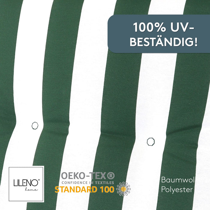 Polsterauflage Niedriglehner 2er Set, bequeme Sitzauflage für Gartenstühle, Stuhlkissen