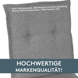 Hochlehnerauflage 2er Set FLORENCE TINO - Gartenstuhl Auflage, bequeme Sitzauflage für Gartenmöbel, Stuhlkissen