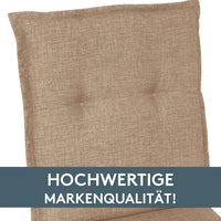 Hochlehnerauflage 2er Set FLORENCE TINO - Gartenstuhl Auflage, bequeme Sitzauflage für Gartenmöbel, Stuhlkissen