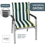 Polsterauflage Niedriglehner 2er Set, bequeme Sitzauflage für Gartenstühle, Stuhlkissen