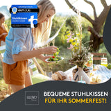 Stuhlkissen Linda Fiume 1er Set - Sitzkissen für Gartenstuhl, Küchenstuhl oder Esszimmerstuhl