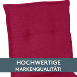 Hochlehnerauflage 2er Set FLORENCE TINO - Gartenstuhl Auflage, bequeme Sitzauflage für Gartenmöbel, Stuhlkissen