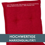 Hochlehnerauflage 2er Set FLORENCE TINO - Gartenstuhl Auflage, bequeme Sitzauflage für Gartenmöbel, Stuhlkissen