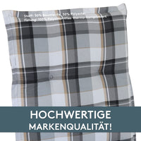 Polsterauflage Niedriglehner 2er Set, bequeme Sitzauflage für Gartenstühle, Stuhlkissen