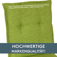 Hochlehnerauflage 2er Set FLORENCE TINO - Gartenstuhl Auflage, bequeme Sitzauflage für Gartenmöbel, Stuhlkissen