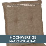 Hochlehnerauflage 2er Set FLORENCE TINO - Gartenstuhl Auflage, bequeme Sitzauflage für Gartenmöbel, Stuhlkissen