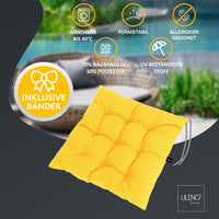 Stuhlkissen Linda Fiume 1er Set - Sitzkissen für Gartenstuhl, Küchenstuhl oder Esszimmerstuhl
