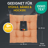 Stuhlkissen Linda Fiume 2er Set - Sitzkissen für Gartenstuhl, Küchenstuhl oder Esszimmerstuhl