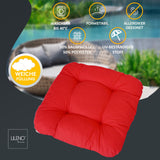 Stuhlkissen LISA CAPRI 4er Set - Sitzkissen für Gartenstuhl, Küchenstuhl oder Esszimmerstuhl