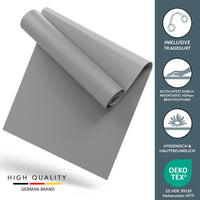 Yogamatte Gymnastikmatte 180x60 cm inkl. Tragegurt, rutschfeste Fitnessmatte