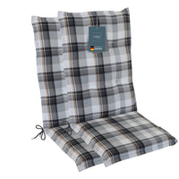 Hochlehnerauflage Gartenstuhl Auflage 2er Set FLORENCE, bequeme Sitzauflage für Gartenmöbel, Stuhlkissen