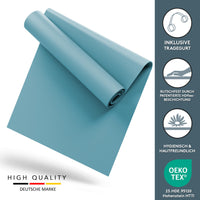 Yogamatte Gymnastikmatte 180x60 cm inkl. Tragegurt, rutschfeste Fitnessmatte