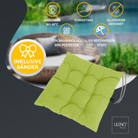 Stuhlkissen Linda Fiume 1er Set - Sitzkissen für Gartenstuhl, Küchenstuhl oder Esszimmerstuhl