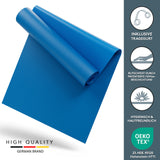 Yogamatte Gymnastikmatte 180x60 cm inkl. Tragegurt, rutschfeste Fitnessmatte