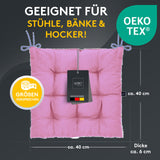 Stuhlkissen Linda Fiume 1er Set - Sitzkissen für Gartenstuhl, Küchenstuhl oder Esszimmerstuhl