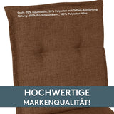 Hochlehnerauflage 2er Set FLORENCE TINO - Gartenstuhl Auflage, bequeme Sitzauflage für Gartenmöbel, Stuhlkissen