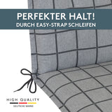 Polsterauflage Niedriglehner 2er Set, bequeme Sitzauflage für Gartenstühle, Stuhlkissen