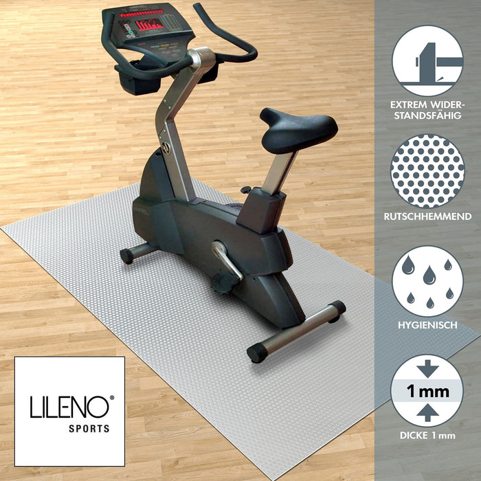 Bodenschutzmatte - Laufband Matte 1 mm Dicke - Fitness Unterlegmatte