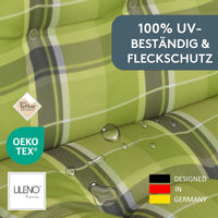 Hochlehnerauflage 2er Set MARBELLA - Gartenstuhl Auflage, bequeme Sitzauflage für Gartenmöbel, Stuhlkissen