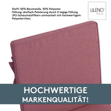 Niedriglehnerauflage 2er Set DUBAI - Gartenstuhl Auflage, bequeme Sitzauflage für Gartenmöbel, Stuhlkissen
