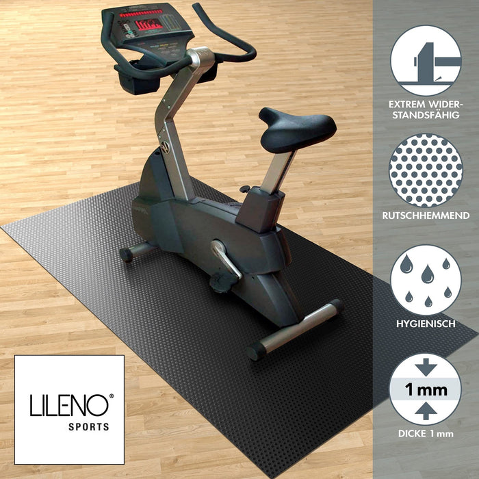 Bodenschutzmatte - Laufband Matte 1 mm Dicke - Fitness Unterlegmatte