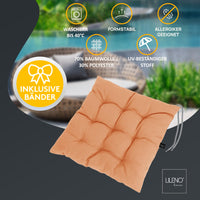 Stuhlkissen Linda Fiume 2er Set - Sitzkissen für Gartenstuhl, Küchenstuhl oder Esszimmerstuhl