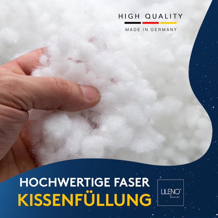 Kopfkissen - gestepptes Kissen in verschiedenen Größen - Made in Germany