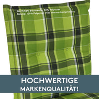 Hochlehnerauflage Gartenstuhl Auflage 2er Set FLORENCE, bequeme Sitzauflage für Gartenmöbel, Stuhlkissen