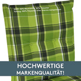 Polsterauflage Niedriglehner 2er Set, bequeme Sitzauflage für Gartenstühle, Stuhlkissen