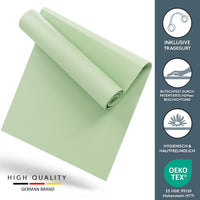 Yogamatte Gymnastikmatte 180x60 cm inkl. Tragegurt, rutschfeste Fitnessmatte