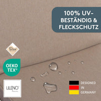 Niedriglehnerauflage 2er Set DUBAI - Gartenstuhl Auflage, bequeme Sitzauflage für Gartenmöbel, Stuhlkissen