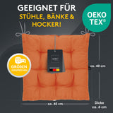 Stuhlkissen Linda Fiume 2er Set - Sitzkissen für Gartenstuhl, Küchenstuhl oder Esszimmerstuhl