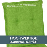 Hochlehnerauflage 2er Set FLORENCE TINO - Gartenstuhl Auflage, bequeme Sitzauflage für Gartenmöbel, Stuhlkissen