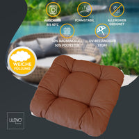 Stuhlkissen LISA CAPRI 6er Set - Sitzkissen für Gartenstuhl, Küchenstuhl oder Esszimmerstuhl