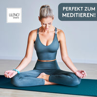 Yogamatte Gymnastikmatte 180x60 cm inkl. Tragegurt, rutschfeste Fitnessmatte