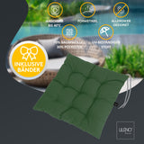 Stuhlkissen Linda Fiume 2er Set - Sitzkissen für Gartenstuhl, Küchenstuhl oder Esszimmerstuhl