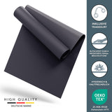 Yogamatte Gymnastikmatte 180x60 cm inkl. Tragegurt, rutschfeste Fitnessmatte