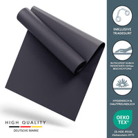 Yogamatte Gymnastikmatte 180x60 cm inkl. Tragegurt, rutschfeste Fitnessmatte