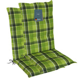 Hochlehnerauflage Gartenstuhl Auflage 2er Set FLORENCE, bequeme Sitzauflage für Gartenmöbel, Stuhlkissen