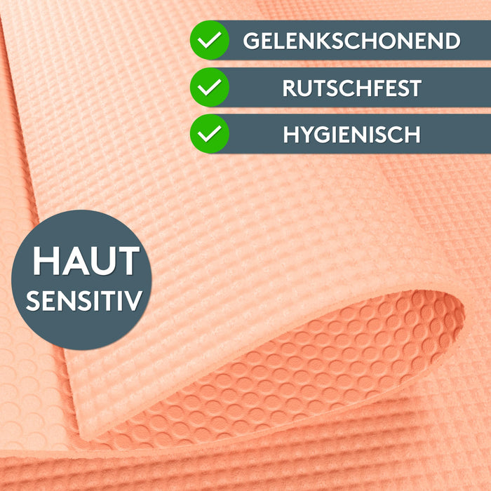 Yogamatte Gymnastikmatte 180x60 cm inkl. Tragegurt, rutschfeste Fitnessmatte