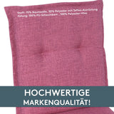 Hochlehnerauflage 2er Set FLORENCE TINO - Gartenstuhl Auflage, bequeme Sitzauflage für Gartenmöbel, Stuhlkissen