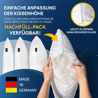 Kopfkissen - gestepptes Kissen in verschiedenen Größen - Made in Germany